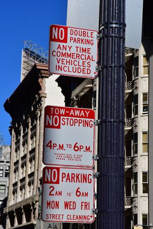 San Francisco; USA - july 13 2016 : sign in a street in the city centerのeditorial素材