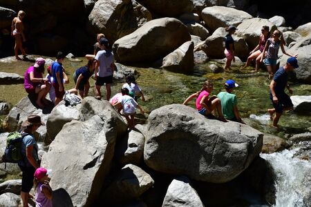 USA - july 12 2016 : the Yosemite National Parkのeditorial素材