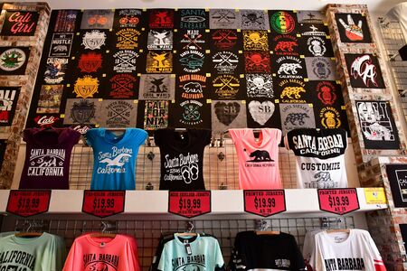 Santa Barbara, USA - july 15 2016 : a cloth shopのeditorial素材
