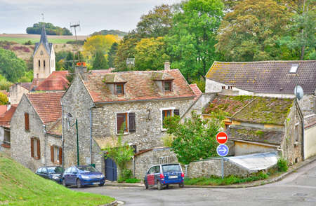 Sailly, France - october 18 2016 : the picturesque village in autumn