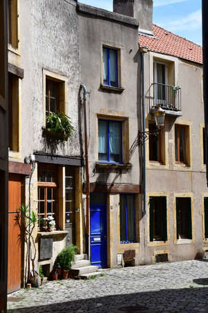 Metz, France - july 25 2016 : the picturesque old city in summerのeditorial素材