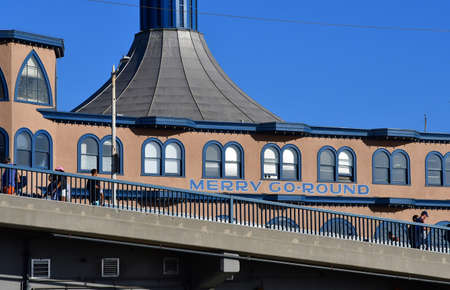 Santa Monica, California, USA - july 15 2016 : the picturesque pier in summerのeditorial素材