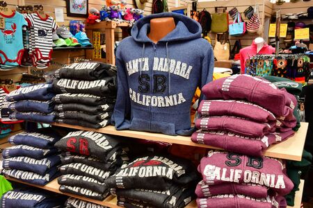 Santa Barbara, USA - july 15 2016 : a cloth shopのeditorial素材