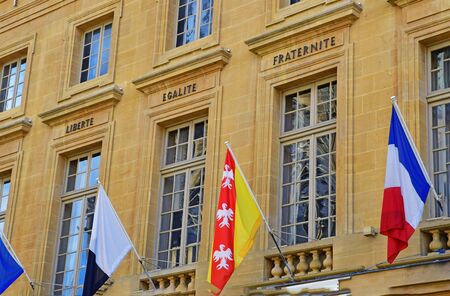 Metz, France - july 25 2016 : the historical city hallのeditorial素材