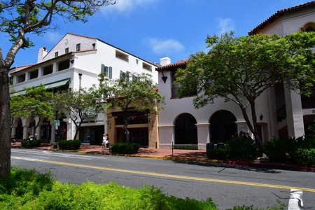 Santa Barbara, USA - july 15 2016 : the picturesque city in summerのeditorial素材