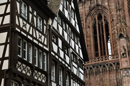 Strasbourg, France - july 24 2016 : the picturesque city center in summerのeditorial素材