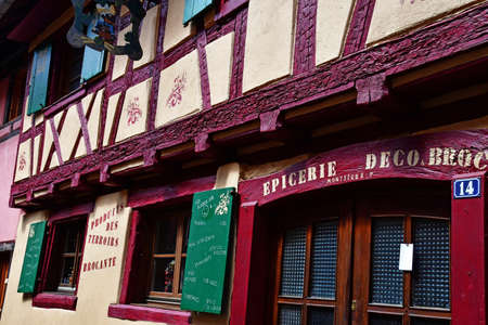 Eguisheim, France - july 23 2016 : the historical village in summerのeditorial素材