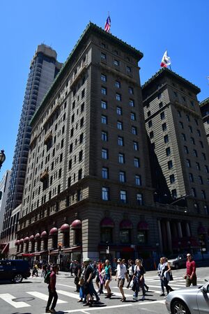 San Francisco; USA - july 13 2016 : street in the city centerのeditorial素材