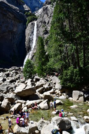 USA - july 12 2016 : the Yosemite National Parkのeditorial素材