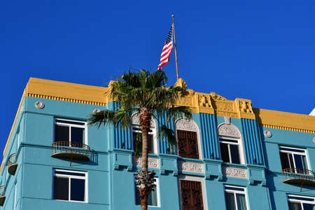 Santa Monica, California, USA - july 15 2016 : the Georgian hotelのeditorial素材