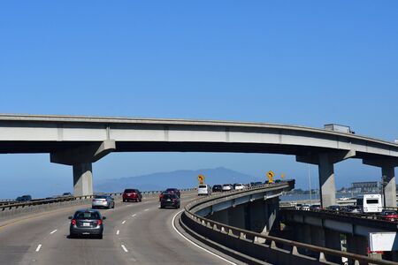San Francisco; USA - july 13 2016 : cars on the roadのeditorial素材