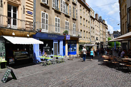 Metz, France - july 25 2016 : the picturesque old city center in summerのeditorial素材