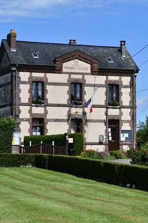 Mathonville, France - june 23 2016 : the city hallのeditorial素材