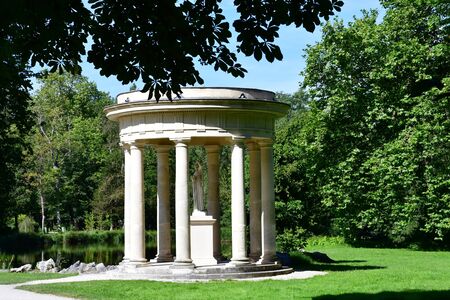 Chantilly, France - august 14 2016 : Venus temple in the park of the castle of Chantillyのeditorial素材