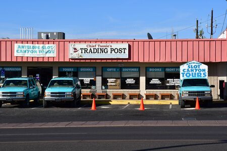 Arizona, USA - july 8 2016 : the city of Page created in 1957のeditorial素材