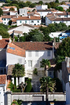 Saint Martin de Re, France - september 25 2016 : the picturesque village in the middle of the islandのeditorial素材
