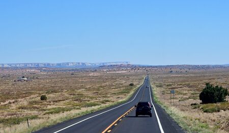 Arizona, USA - july 8 2016 : the road between Monument Valley and Flagstaff