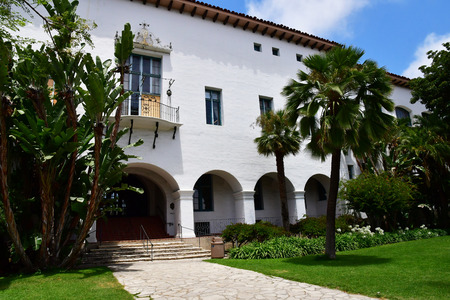 Santa Barbara, USA - july 15 2016 : the picturesque city in summer