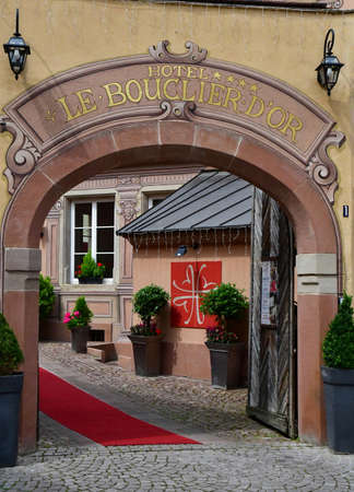 Strasbourg, France - july 22 2016 : hotel in the picturesque city center in summerのeditorial素材