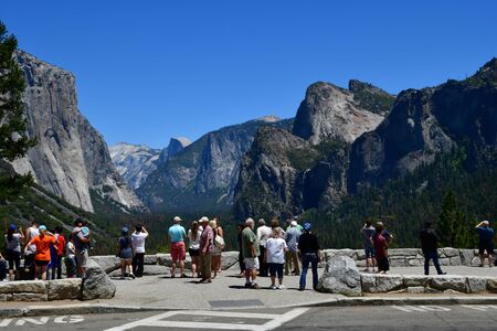 USA - july 12 2016 : the Yosemite National Parkのeditorial素材