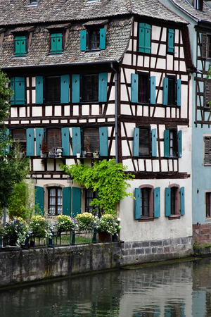 Strasbourg, France - july 22 2016 : the picturesque city center in summerのeditorial素材