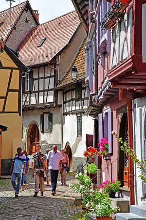 Historical village in summerのeditorial素材