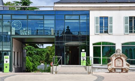 Epernay, France - july 26 2016 : Avenue de Champagne, the street of Champagne manufacturerのeditorial素材