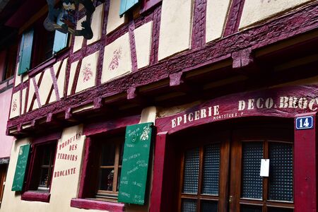 Eguisheim, France - july 23 2016 : the historical village in summerのeditorial素材