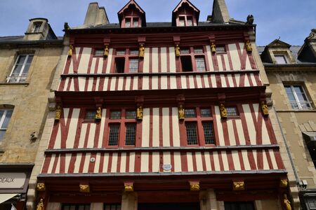 Bayeux; France - july 18 2017 : the historical city centerの写真素材