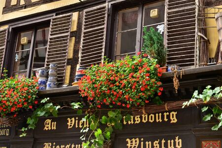 Strasbourg, France - july 28 2017 : the picturesque city center in summerのeditorial素材
