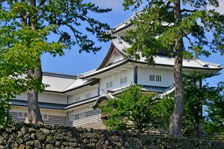 Kanazawa, Japan - august 2 2017 : the 15 th century castleのeditorial素材
