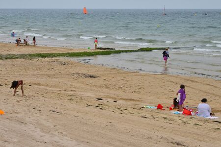 Luc sur Mer; France - july 17 2017 : the seasideのeditorial素材