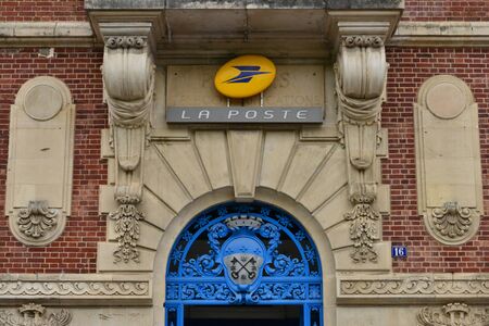 Lisieux; France - july 17 2017 : post office in the city center