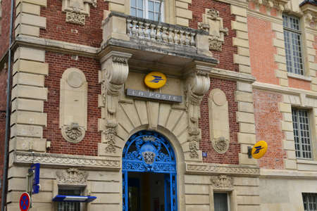 Lisieux; France - july 17 2017 : post office in the city center