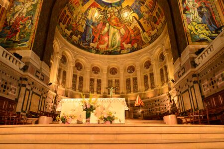 Lisieux; France - july 17 2017 : the Saint Therese basilicaのeditorial素材