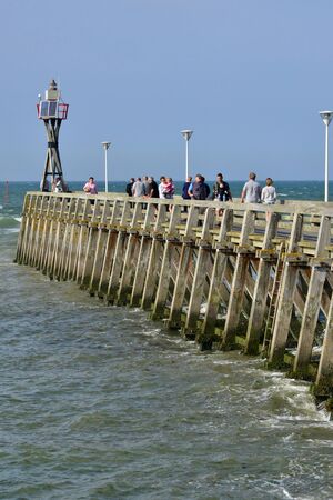 Courseulles; France - july 17 2017 : the seasideのeditorial素材