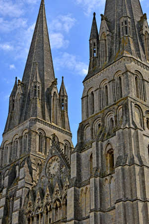 Bayeux; France - july 18 2017 : the historical cathedralのeditorial素材