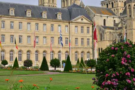 Caen; France - july 17 2017 : the city hallのeditorial素材