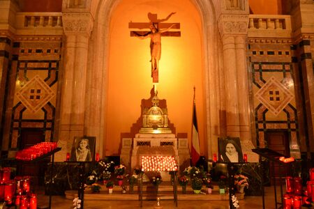 Lisieux; France - july 17 2017 : the Saint Therese basilicaのeditorial素材