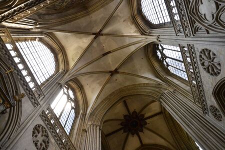 Bayeux; France - july 18 2017 : the historical cathedralのeditorial素材