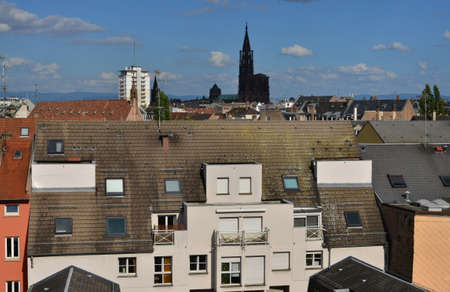 Strasbourg, France - july 28 2017 : the picturesque city center in summerのeditorial素材