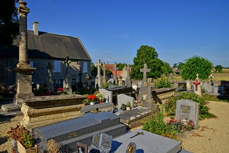 Graye sur Mer; France - july 18 2017 : the cemeteryのeditorial素材