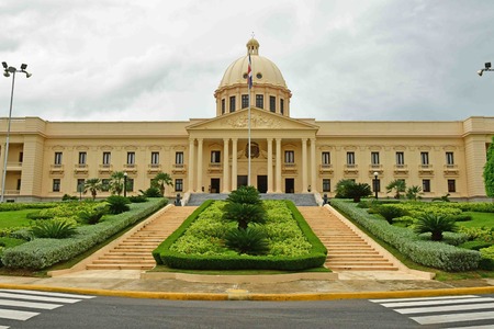 Santo Domingo, Dominican Republic - may 31 2017 : the president palaceのeditorial素材