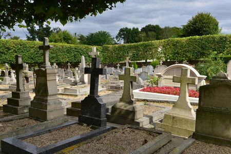 Saint Germain en Laye; France - september 4 2017 : the cemeteryのeditorial素材