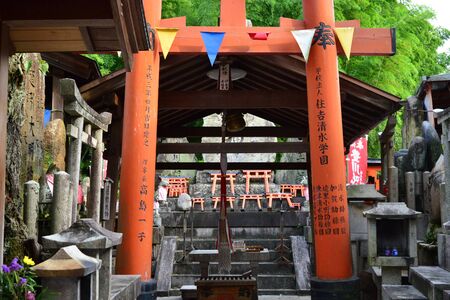 Kyoto, Japan - august 8 2017 : the Fushimi Inari Taisha shrineのeditorial素材