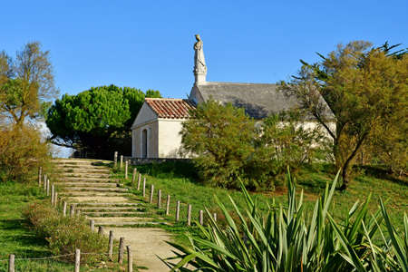 Les Portes en Re; France - november 25 2017 : the chapelのeditorial素材