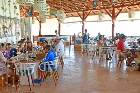 Punta Cana, Dominican Republic - june 1 2017 : restaurantのeditorial素材