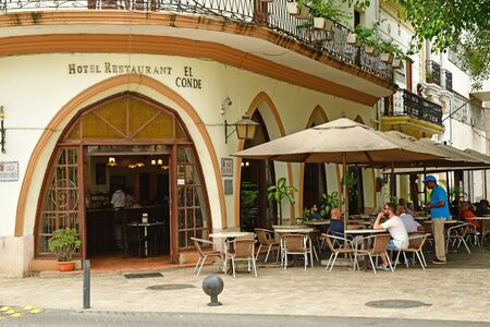 Santo Domingo, Dominican Republic - may 31 2017 : the picturesque colonial districtのeditorial素材
