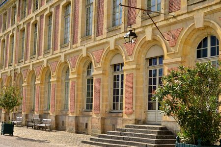 Fontainebleau, France - july 21 2017 : the historical castle のeditorial素材