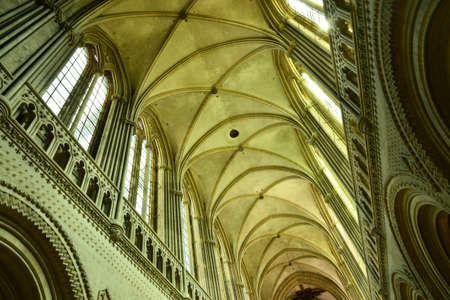 Bayeux; France - july 18 2017 : the historical cathedralのeditorial素材